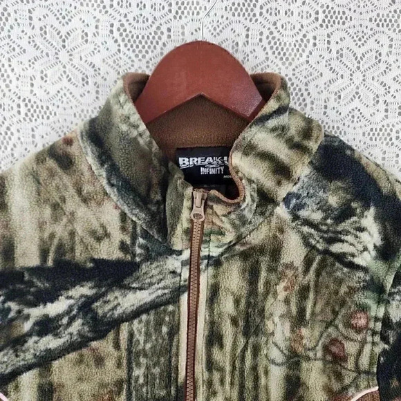 Break Up Infinity Mossy oak Camo Zip up Pullover Women's Sweatshirt XL - Picture 3 of 9